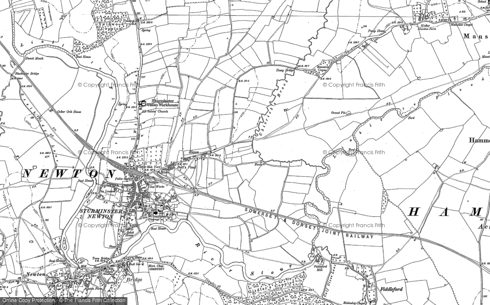 Old Map of Rixon, 1886 in 1886