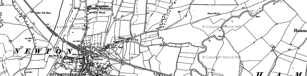 Old map of Rixon in 1886