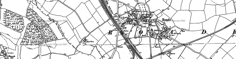 Old map of Roade in 1883