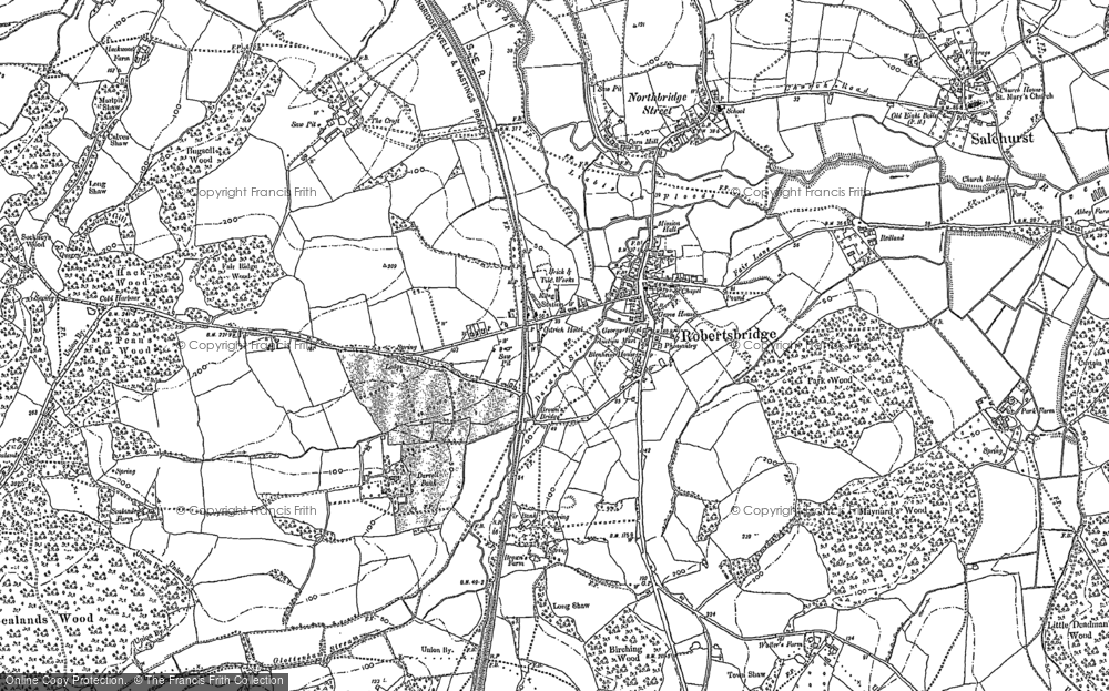Old Map of Robertsbridge, 1897 - 1908 in 1897