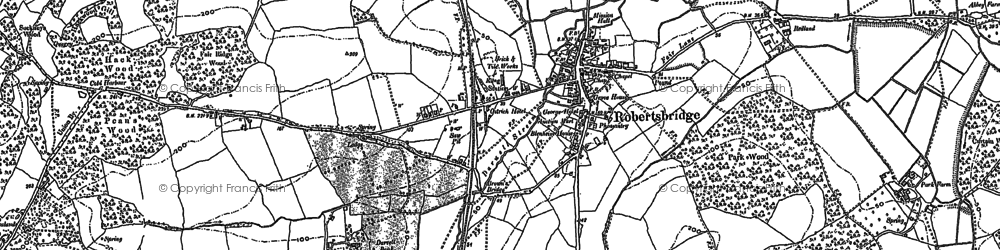 Old map of Robertsbridge in 1897