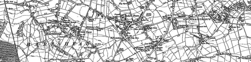Old map of Roberttown in 1892