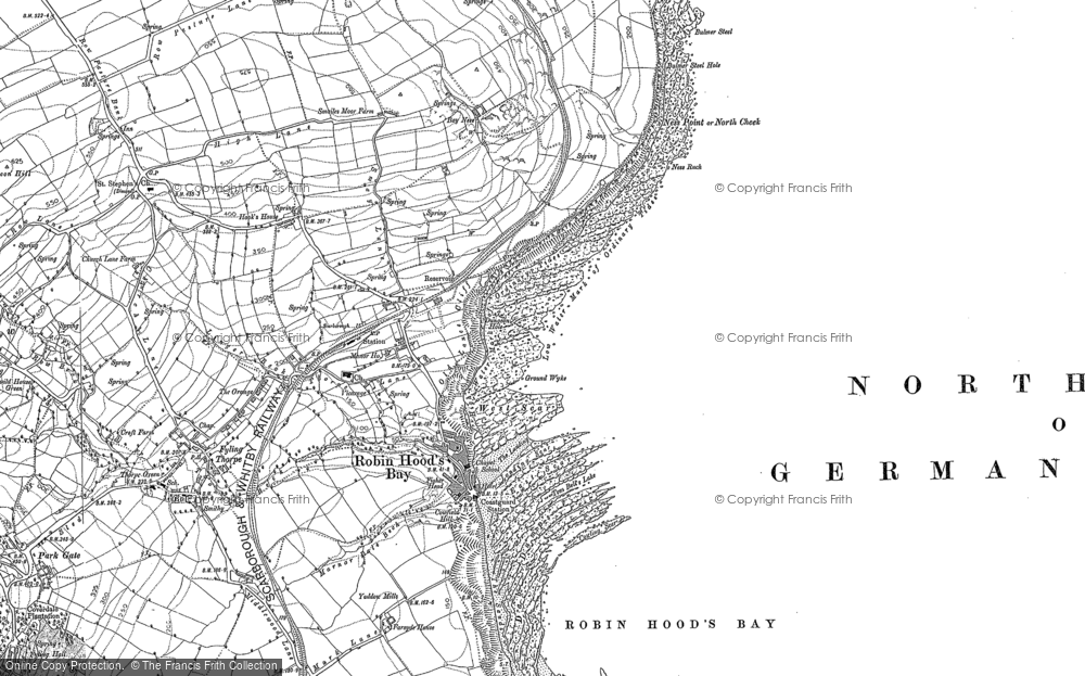 Old Map of Historic Map covering Ness Point in 1892