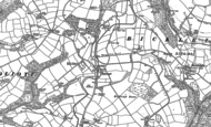 Old Map of Roborough, 1884 - 1905