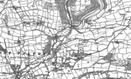 Old Map of Roborough, 1885 - 1886