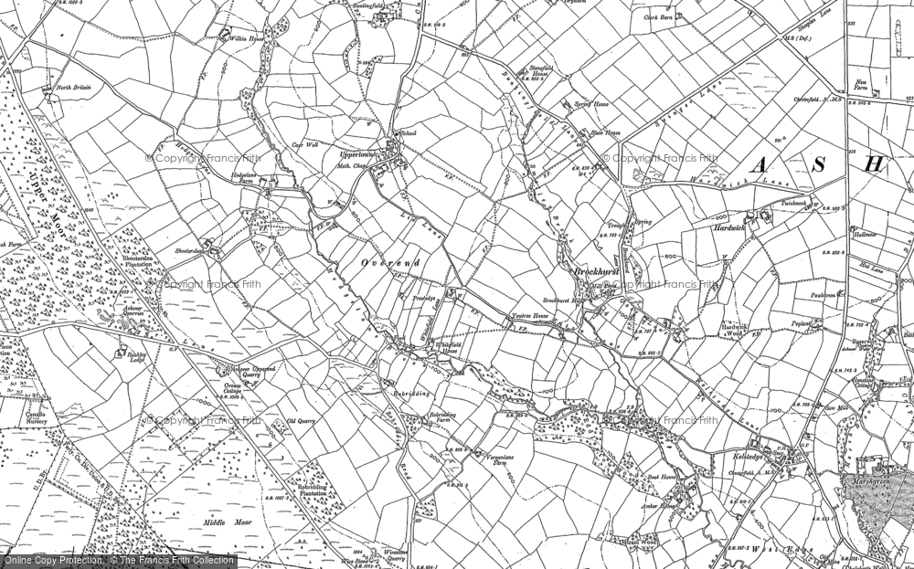 Old Map of Robridding, 1879 in 1879