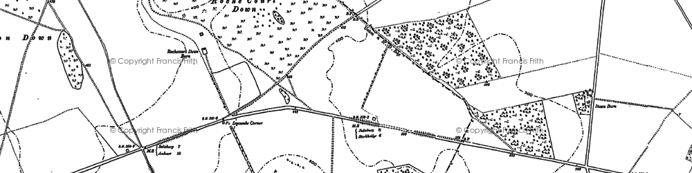Old map of Roche Court Down in 1894