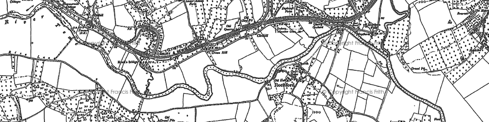 Old map of Upper Rochford in 1902