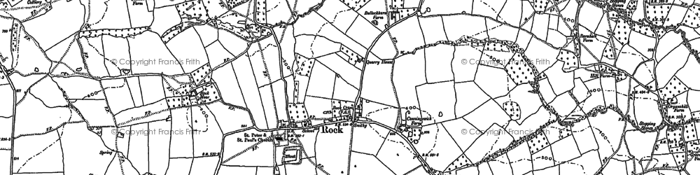 Old map of Gorst Hill in 1901