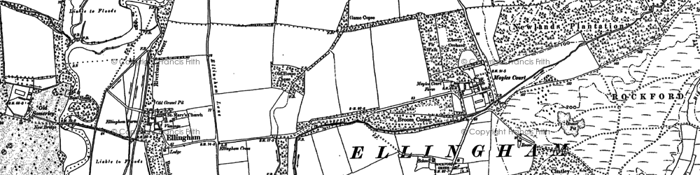 Old map of Rockford in 1907