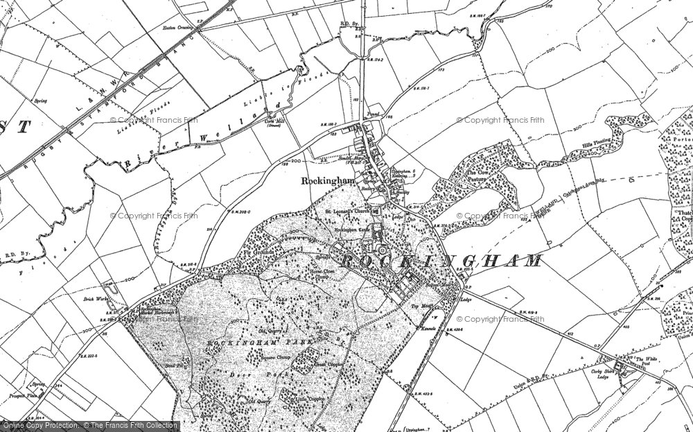 Old Map of Rockingham, 1899 in 1899