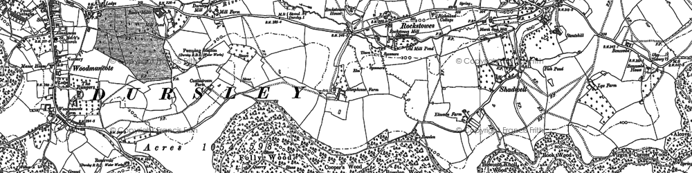 Old map of Rockstowes in 1881
