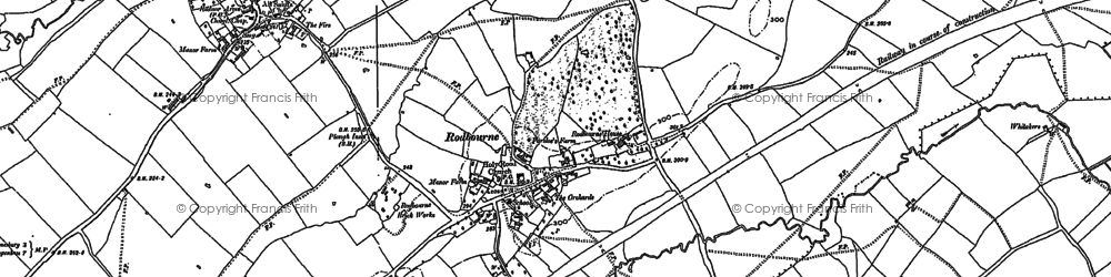 Old map of Rodbourne Bottom in 1899
