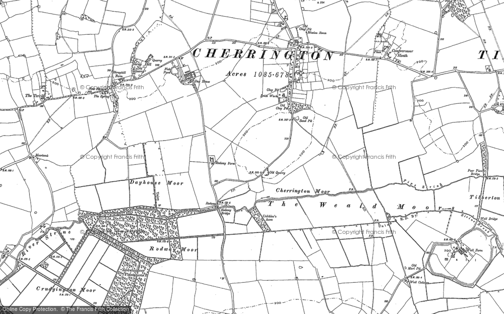 Old Map of Rodway, 1880 in 1880