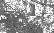 Old Map of Roe Green, 1896
