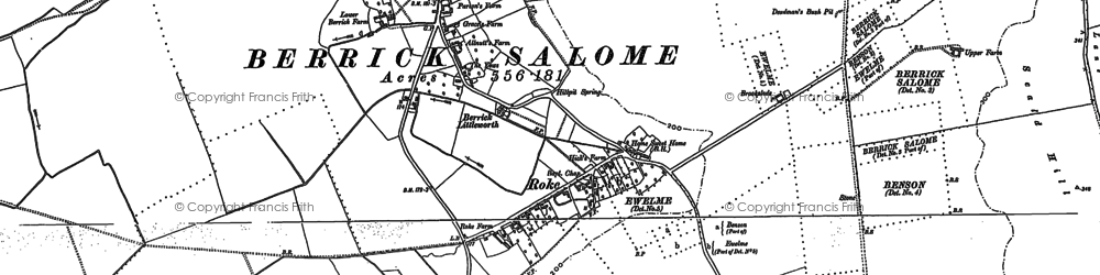Old map of Roke in 1897