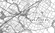 Old Map of Rolleston, 1883 - 1899