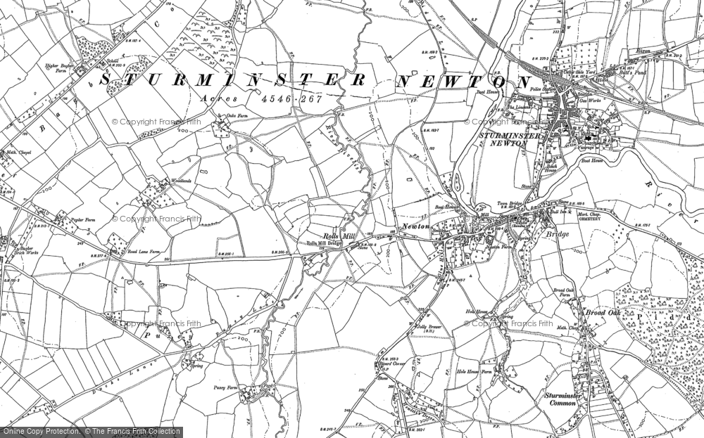Old Map of Rolls Mill, 1886 in 1886