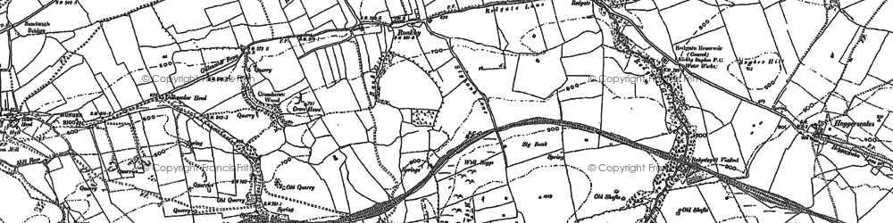 Old map of Rookby in 1897