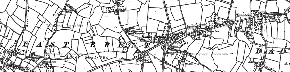Old map of Blind Pill Rhyne in 1884