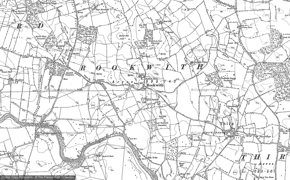 Old Map of Rookwith, 1890 - 1891 in 1890