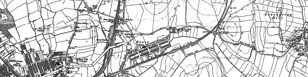Old map of Roose in 1910
