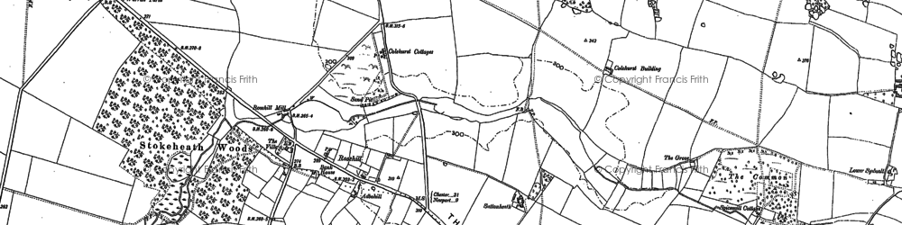 Old map of Colehurst Cottages in 1880