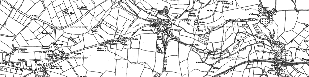 Old map of Roseworthy Barton in 1877