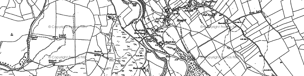 Old map of Toathmain in 1897