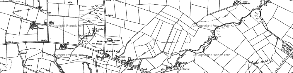 Old map of Rosley in 1899
