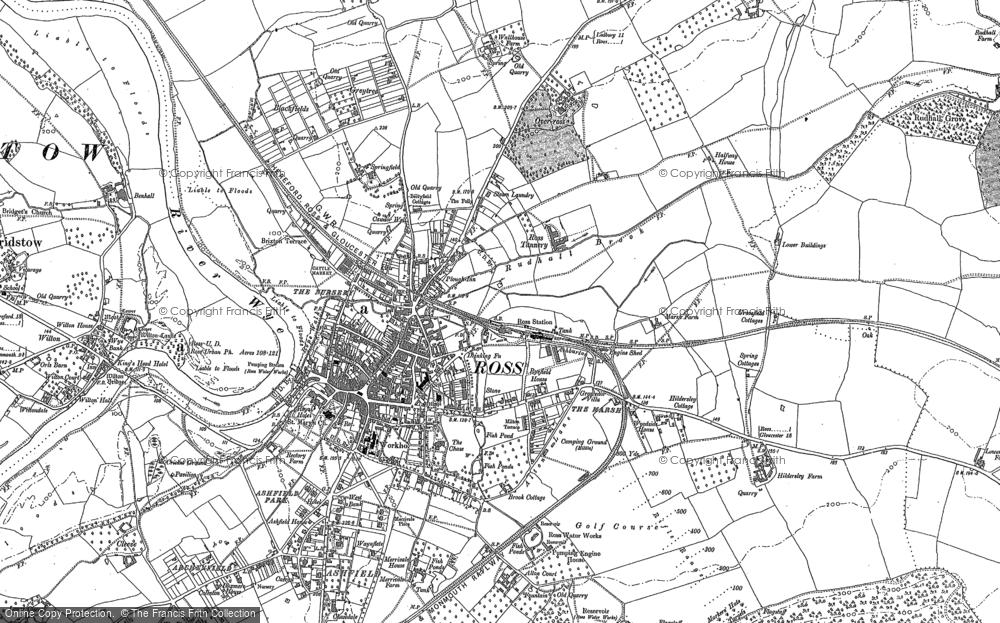 Old Map of Ross-on-Wye, 1887 in 1887