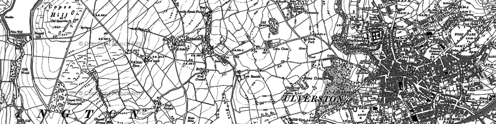 Old map of Rosside in 1911
