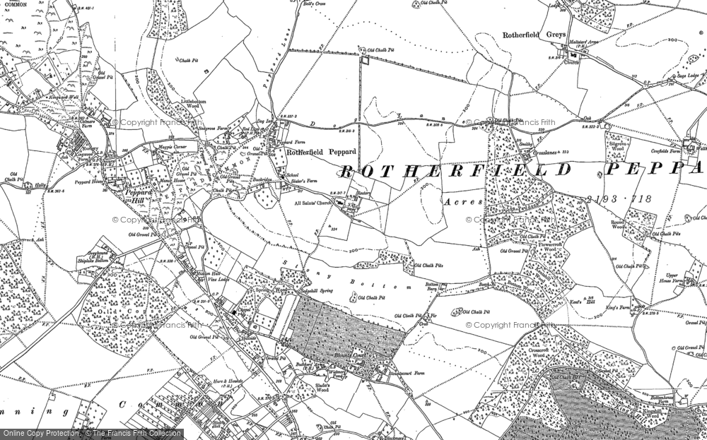 Old Map of Rotherfield Peppard, 1897 - 1912 in 1897