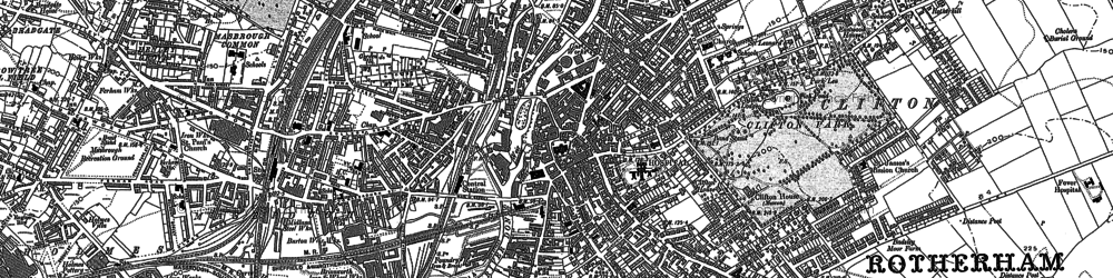 Old map of Thorn Hill in 1890