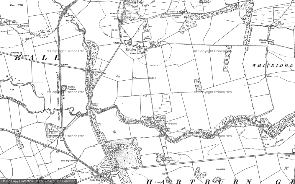 Old Map of Rothley, 1896 in 1896