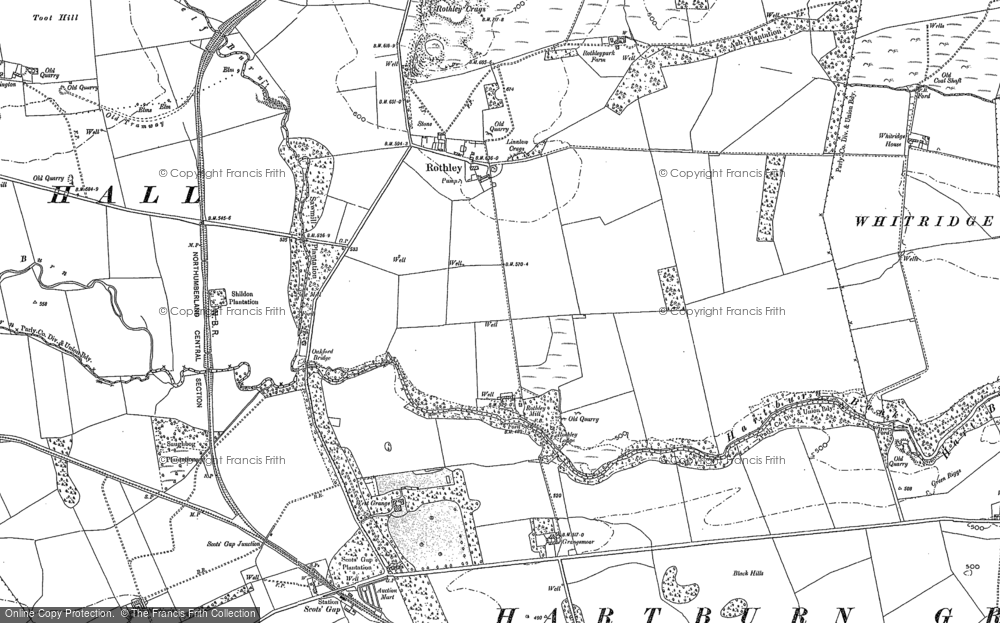 Old Map of Historic Map covering Codger Fort in 1896