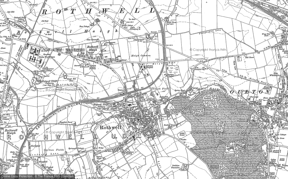 Old Map of Rothwell, 1891 - 1892 in 1891