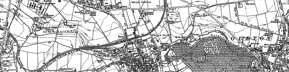Old map of Rothwell in 1891