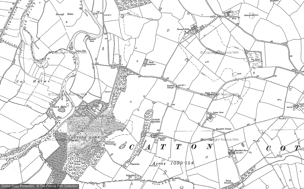 Old Map of Historic Map covering Borough Holme in 1882