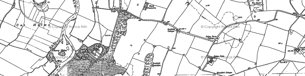 Old map of Borough Fields in 1882
