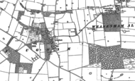 Old Map of Rougham, 1884