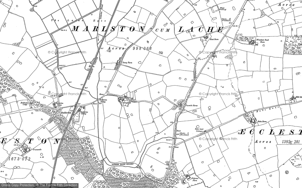 Old Map of Roughhill, 1909 in 1909