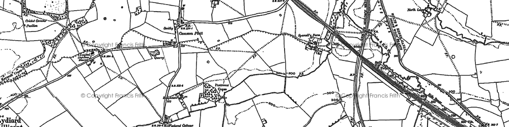 Old map of Roughmoor in 1899