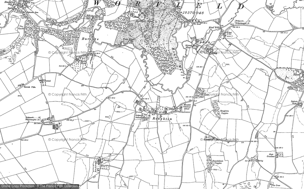 Old Map of Roughton, 1901 in 1901