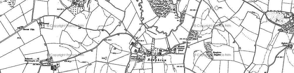 Old map of Roughton in 1901
