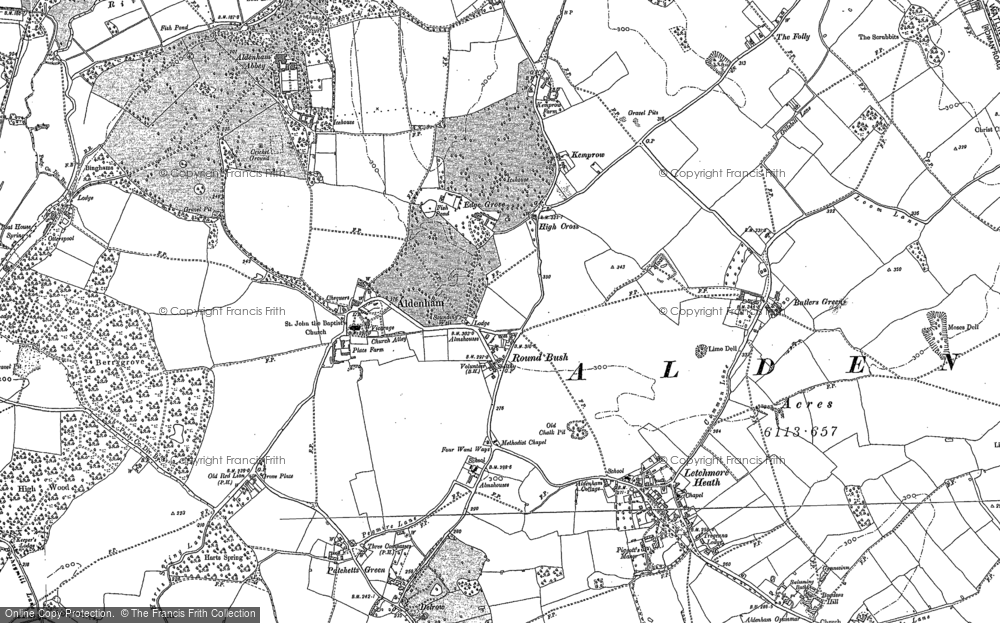Old Map of Round Bush, 1896 - 1911 in 1896