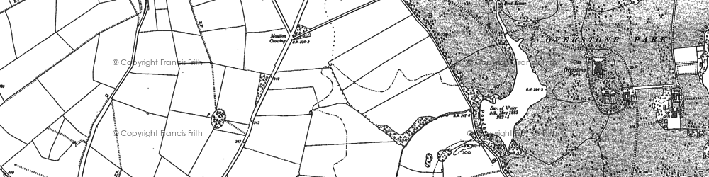 Old map of Round Spinney in 1884