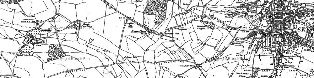 Old map of St Rayn Hill in 1886