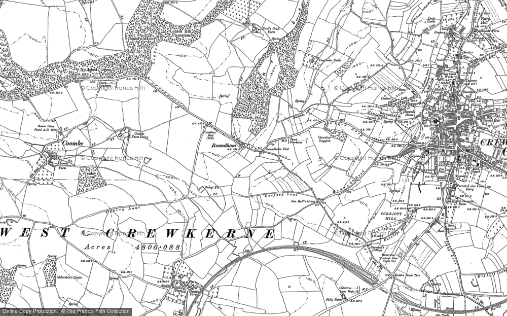 Old Map of Roundham, 1886 in 1886