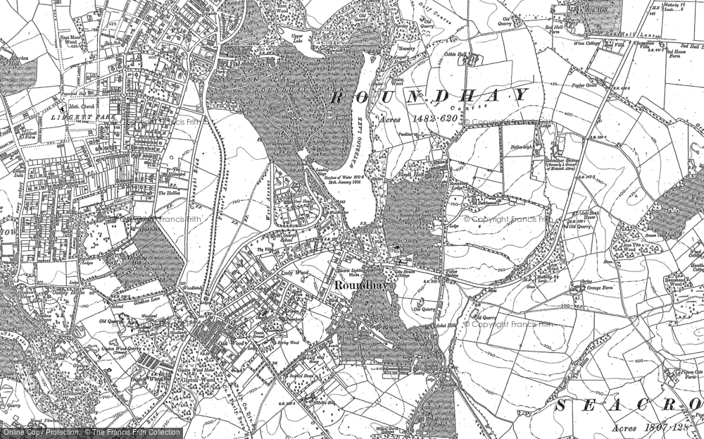 Old Map of Roundhay, 1847 - 1892 in 1847
